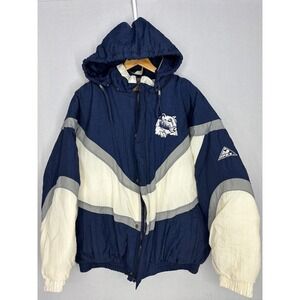 Penn State Nittany Lions Apex One Stadium Jacket Mens Blue White Large Vintage